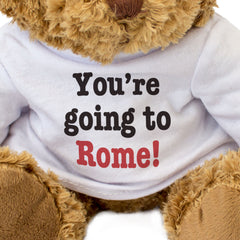 YOU'RE GOING TO ROME! - Teddy Bear - Surprise Holiday Vacation - Gift Present