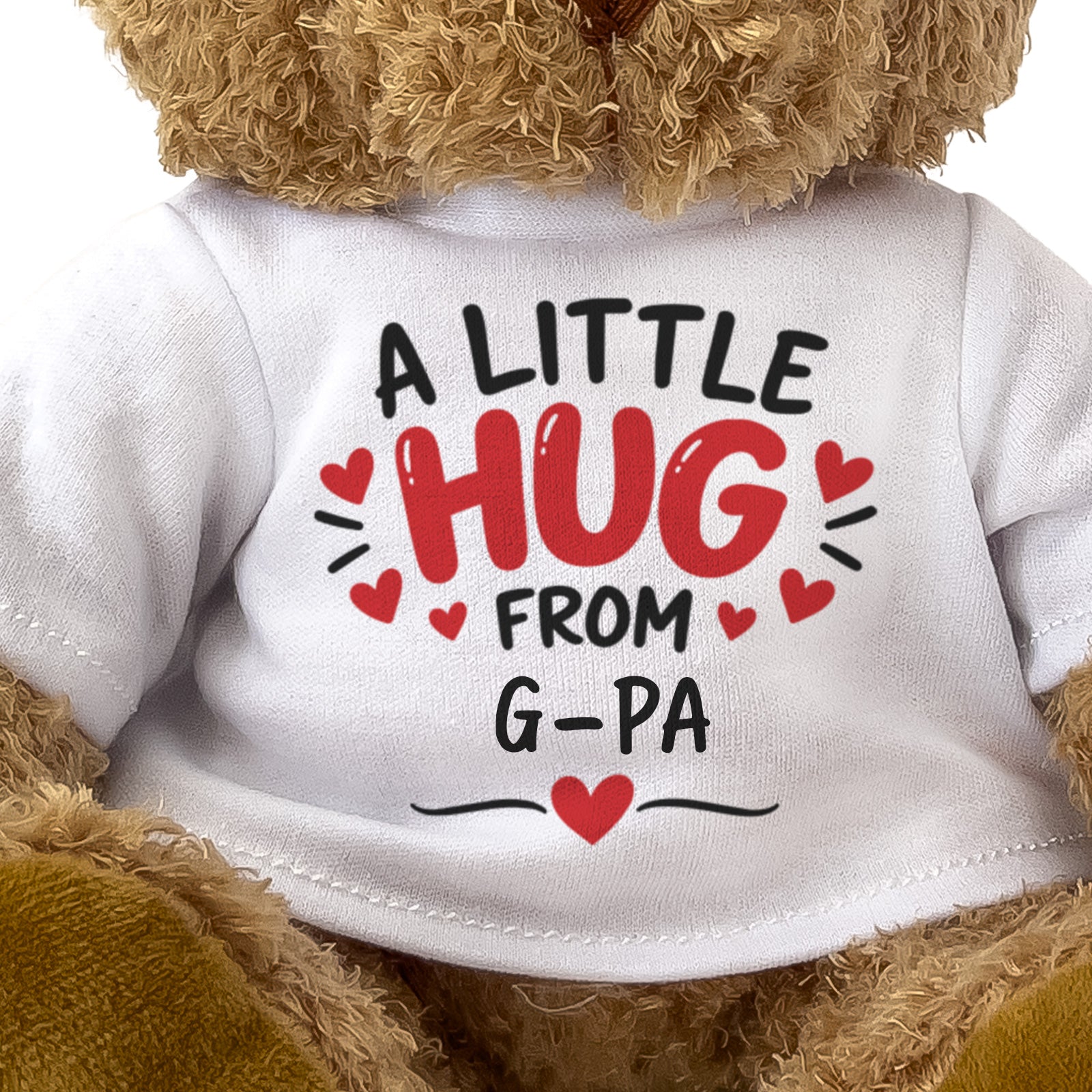 Close-up of the A Little Hug From G-Pa T-shirt design
