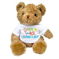 Have An Ace Father's Day - Teddy Bear - Tennis Fan Gift Present