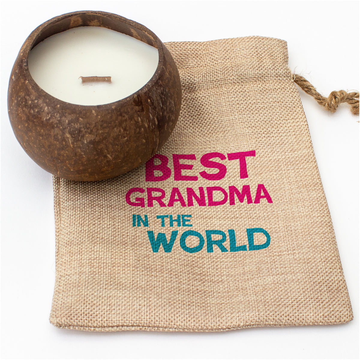 Best Grandma In The World - Toasted Coconut Bowl Candle – Soy Wax - Gift Present