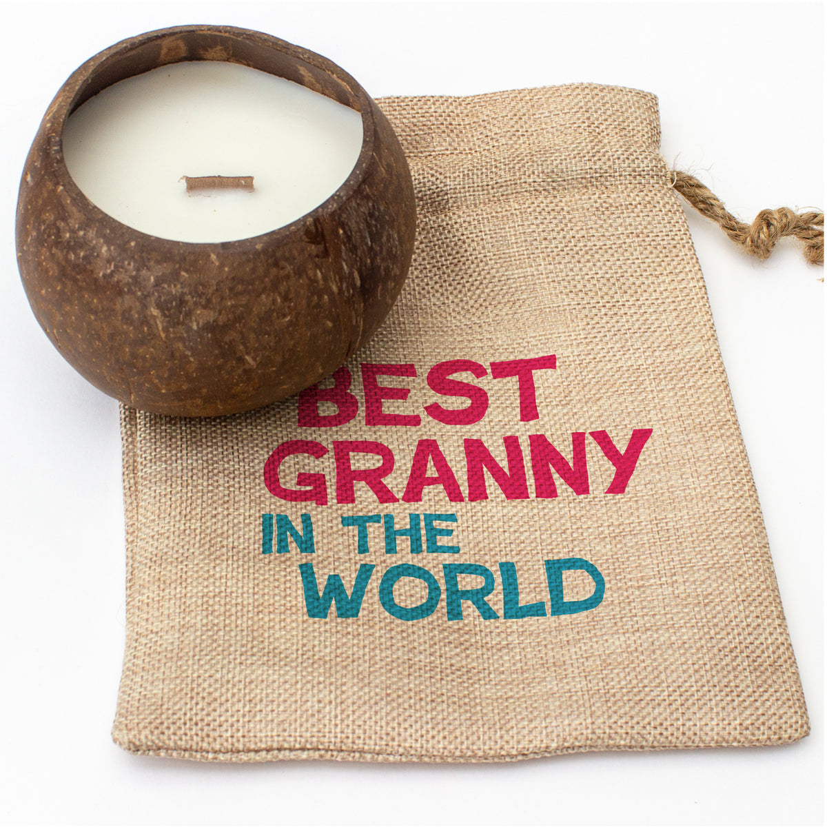 Best Granny In The World - Toasted Coconut Bowl Candle – Soy Wax - Gift Present