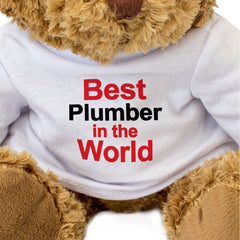 Best Plumber Personalised - Teddy Bear - Gift Present