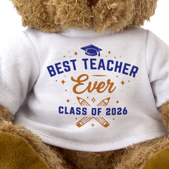 Best Teacher Ever 2026 Personalised - Teddy Bear - Cute - Teacher Gift 2026