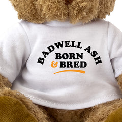 Close-up of the Badwell Ash Born and Bred T-shirt design
