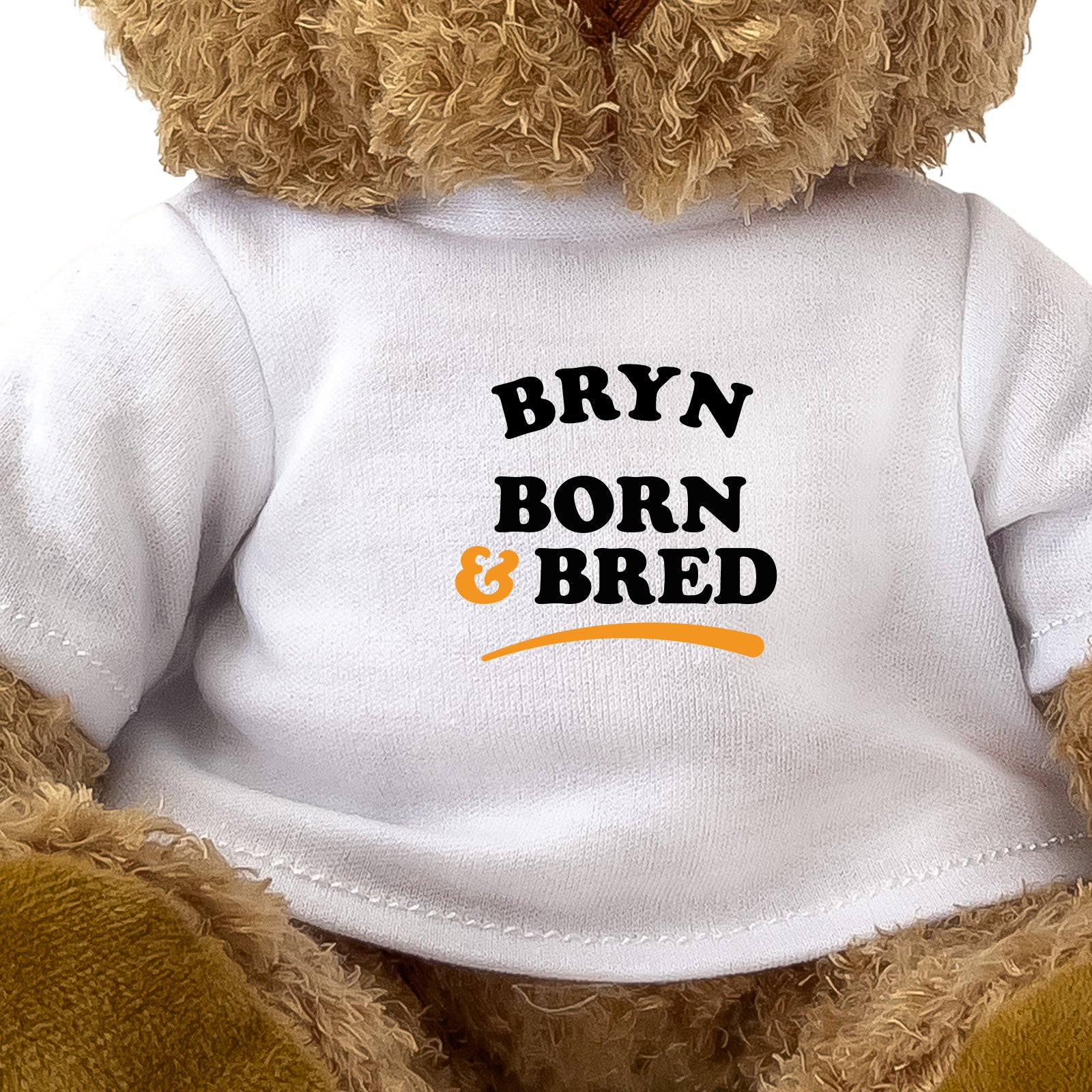 Close-up of the Bryn Born and Bred T-shirt design