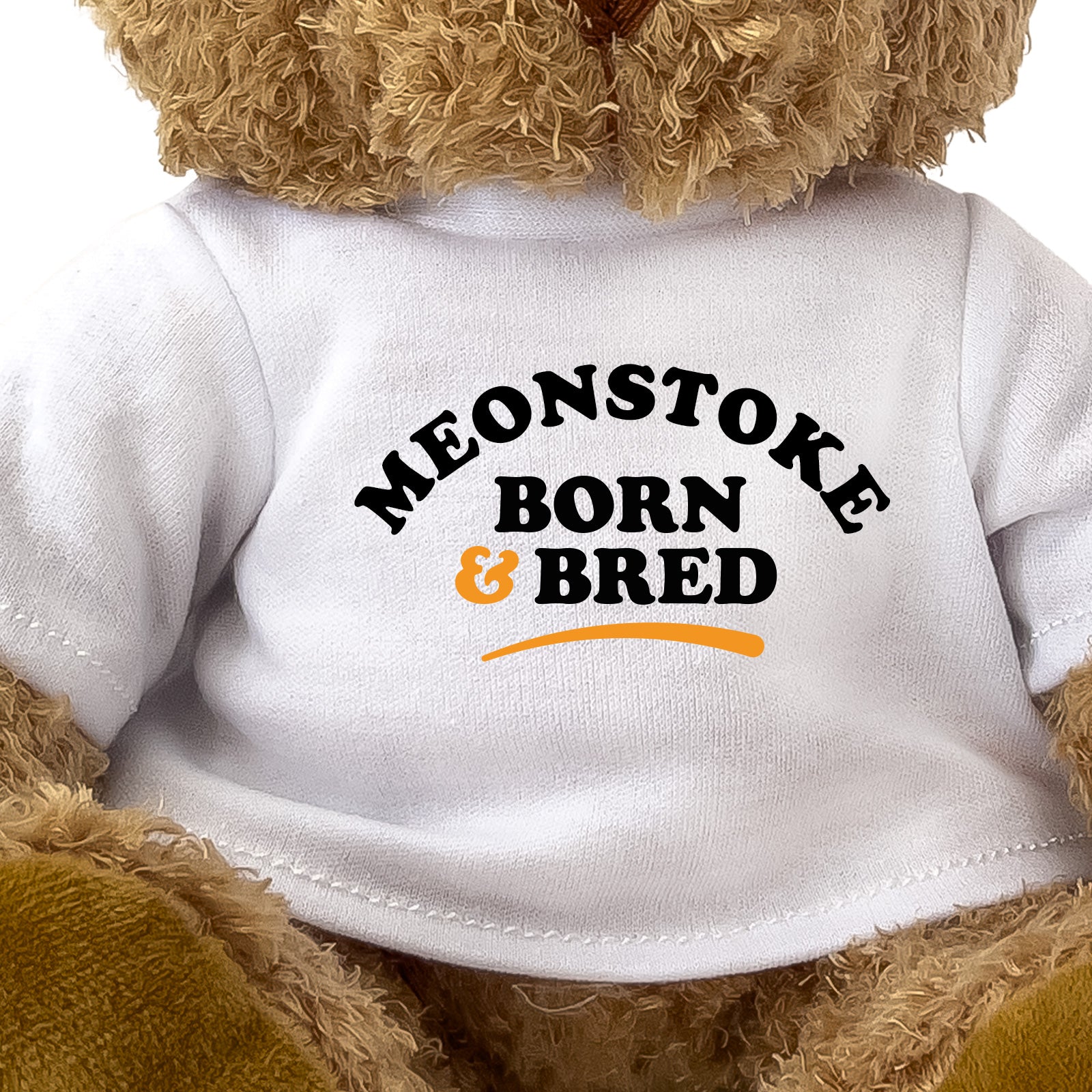 Close-up of the Meonstoke Born and Bred T-shirt design