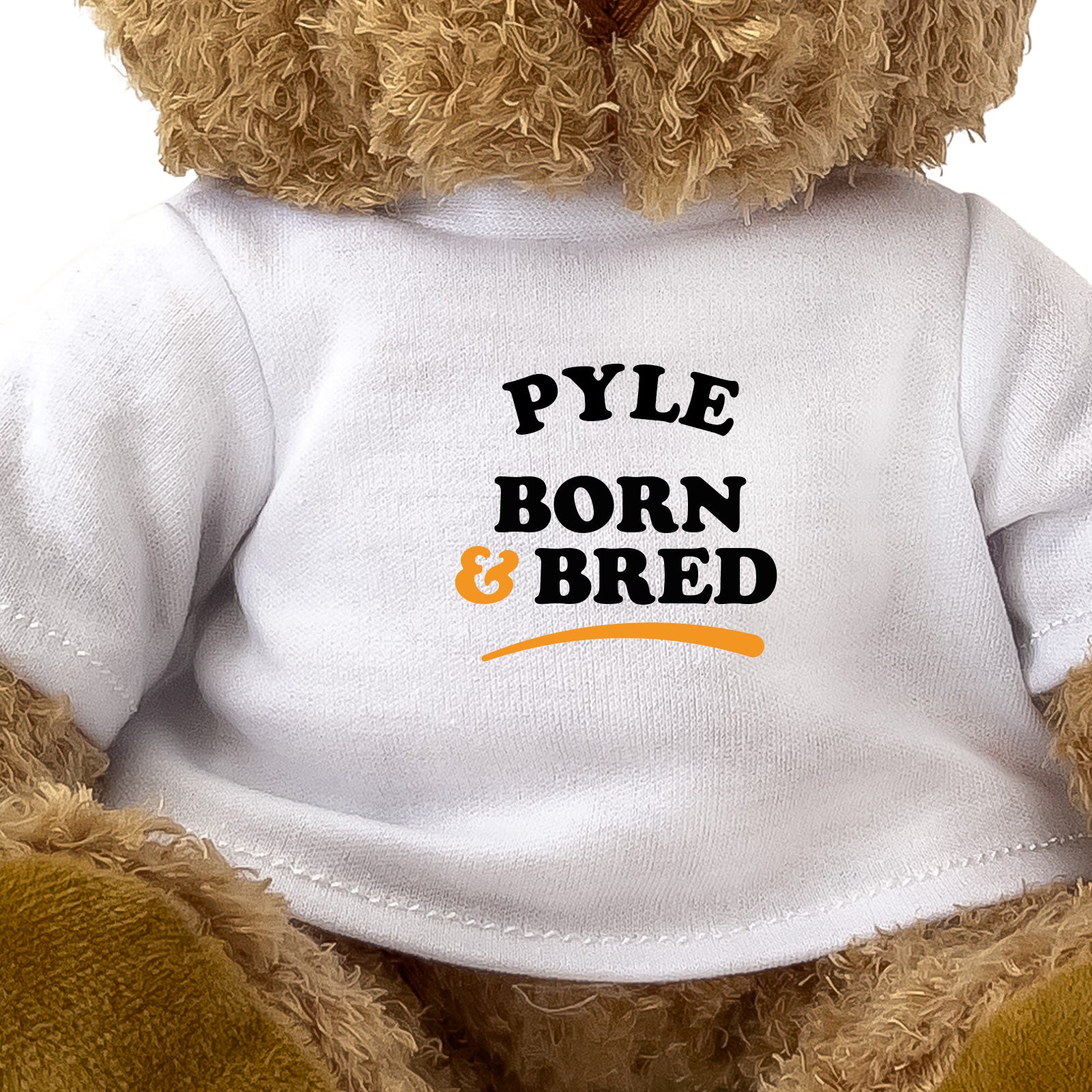 Close-up of the Pyle Born and Bred T-shirt design