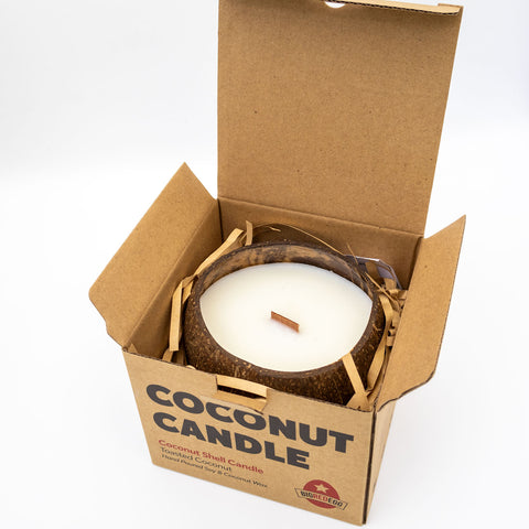 Coconut Shell Candle – Toasted Coconut Scent (Wholesale UK Only)