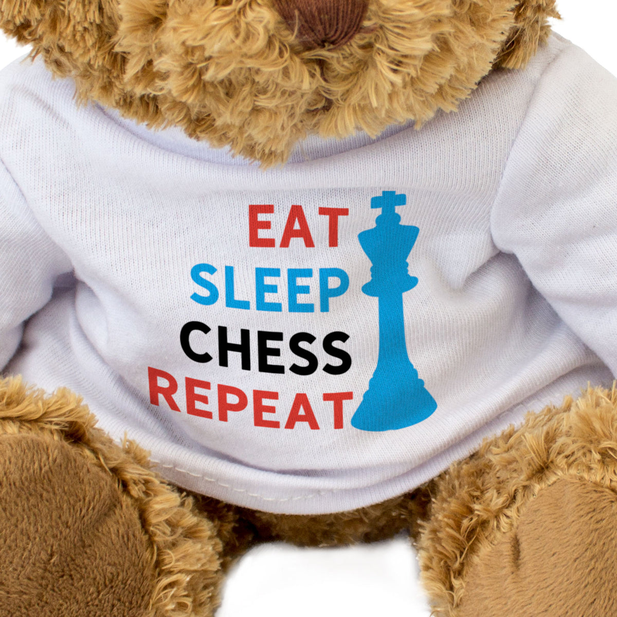 Eat Sleep Chess Repeat - Teddy Bear