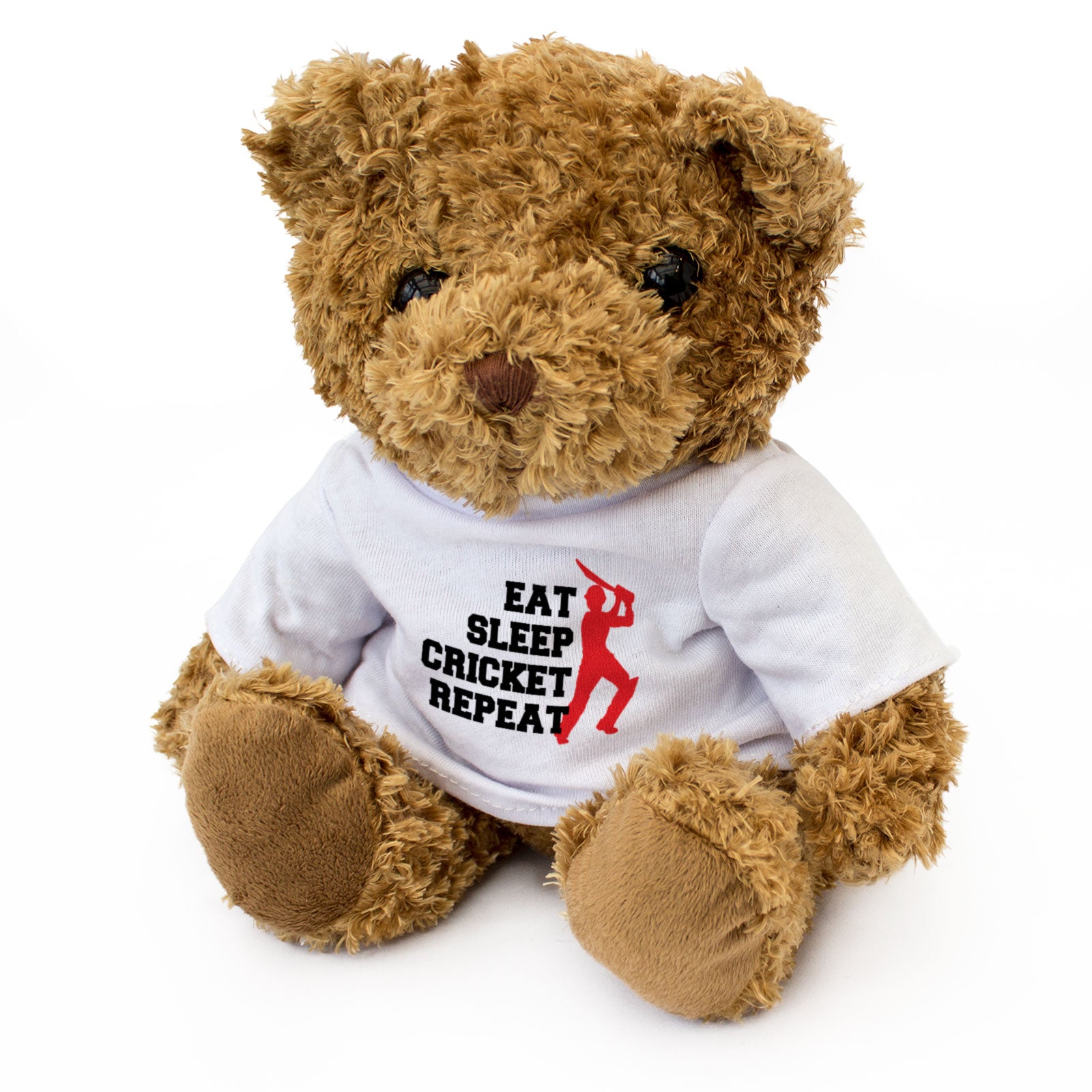 Eat Sleep Cricket Repeat - Teddy Bear