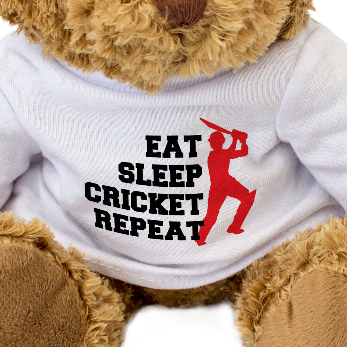 Eat Sleep Cricket Repeat - Teddy Bear