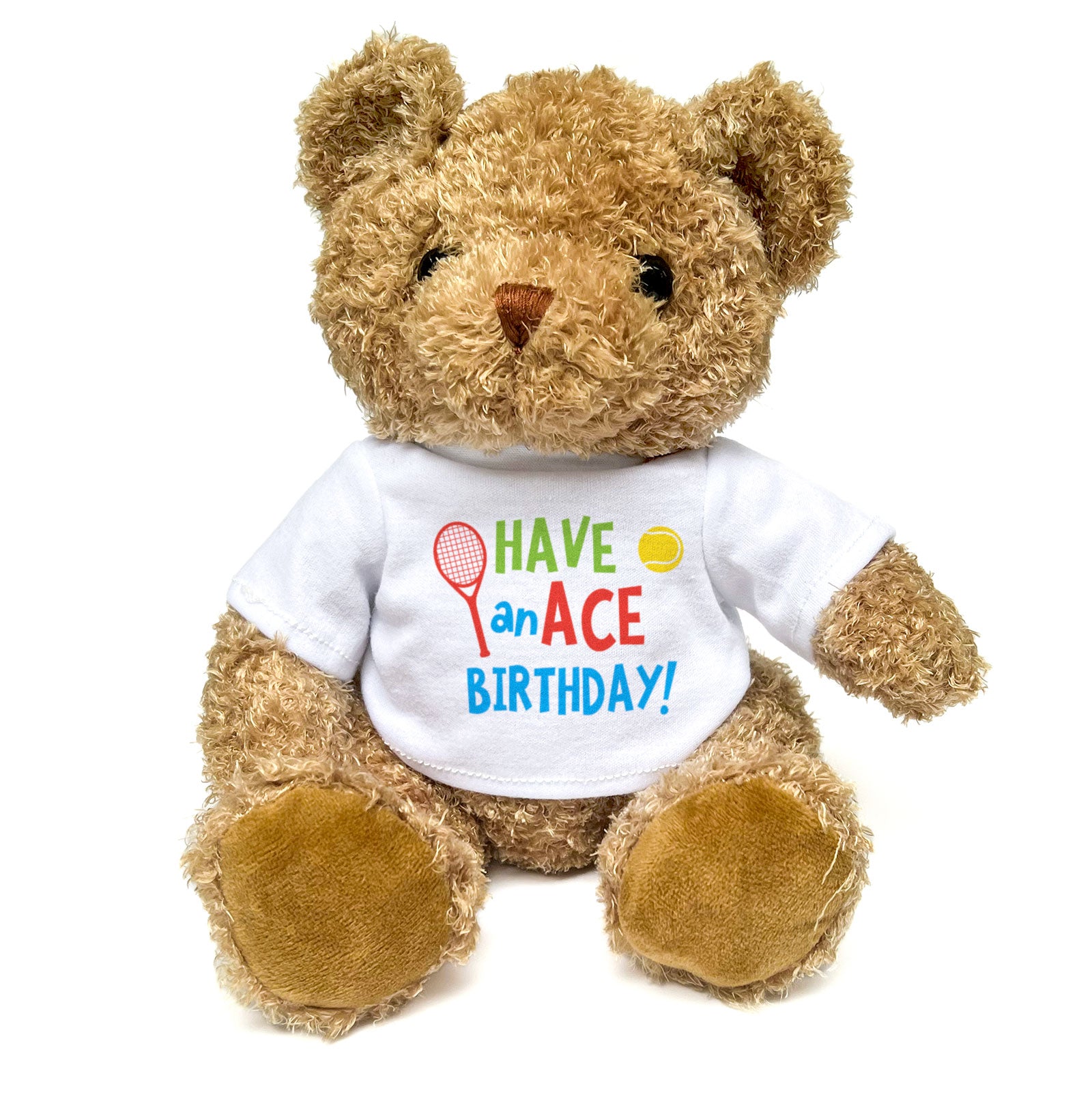 Have An Ace Birthday - Teddy Bear - Tennis Fan Gift Present