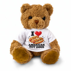 I Love American Hot Dogs teddy bear - image 2