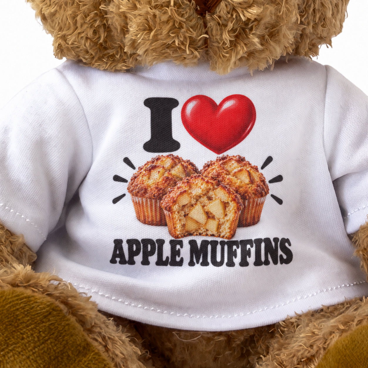 I Love Apple Muffins teddy bear - image 3