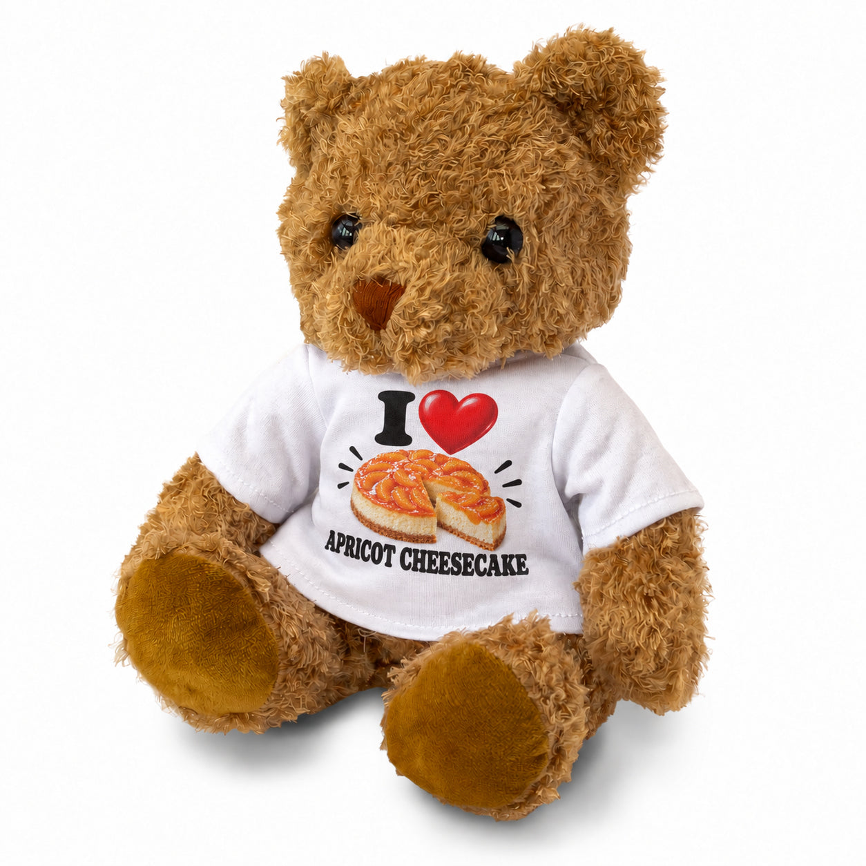 I Love Apricot Cheesecake teddy bear
