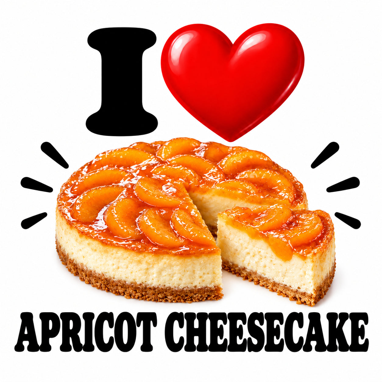 I Love Apricot Cheesecake teddy bear - image 4