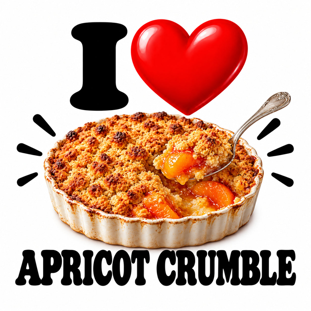 I Love Apricot Crumble teddy bear - image 4