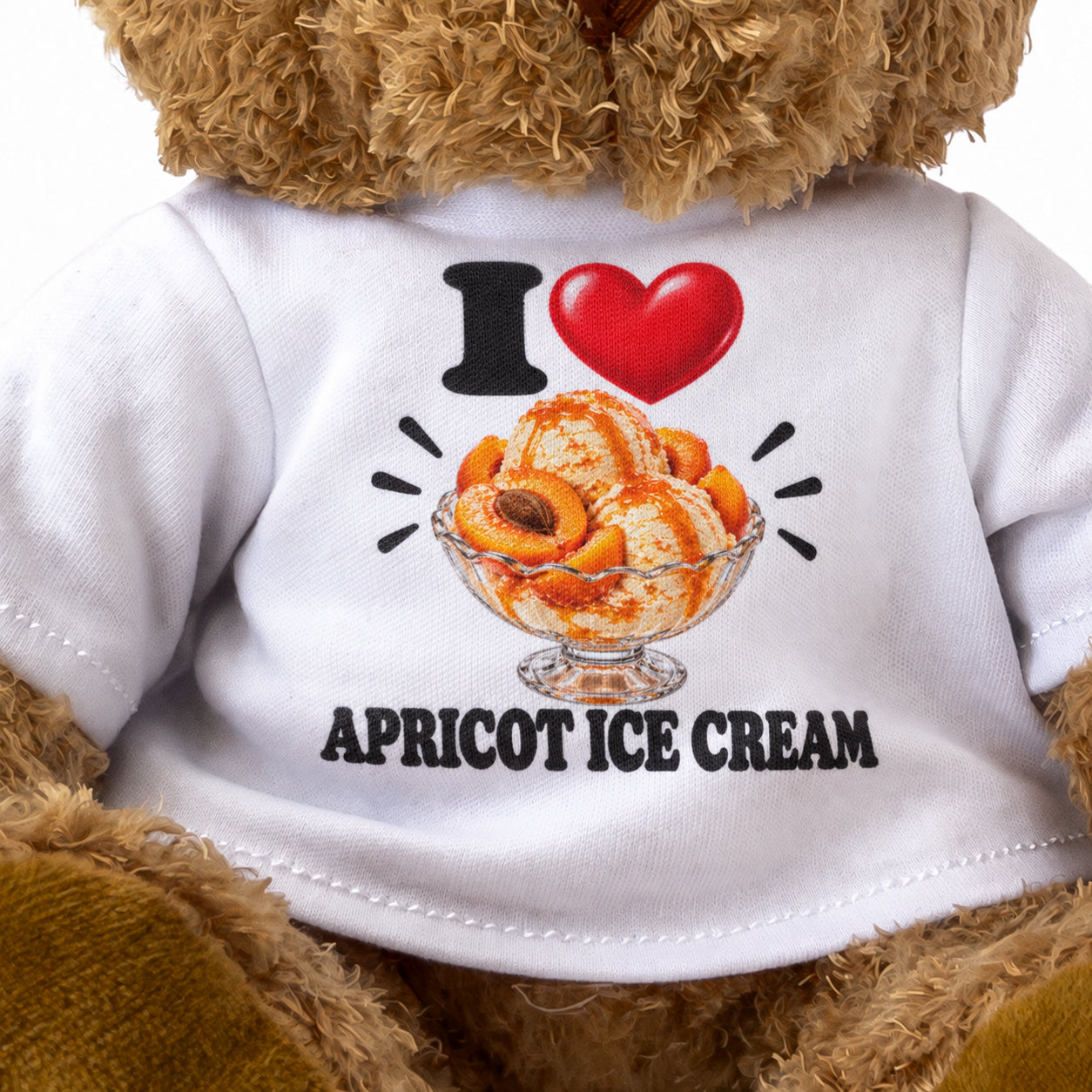 I Love Apricot Ice Cream teddy bear - image 3