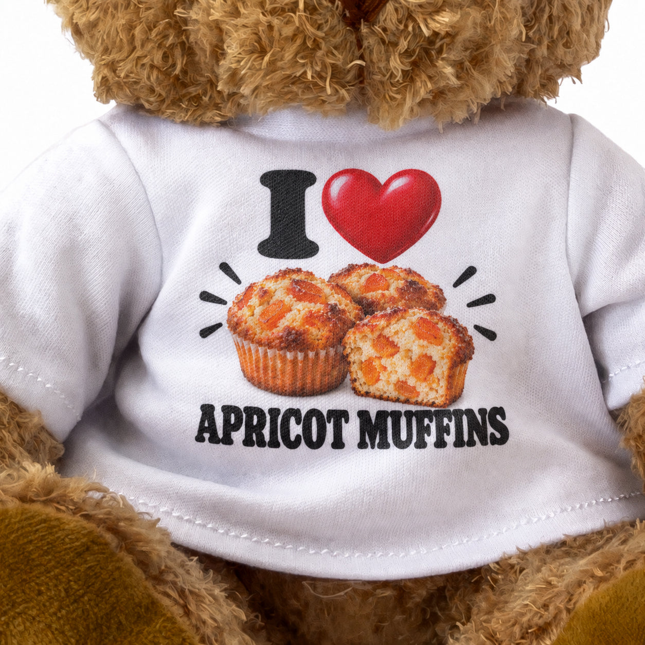 I Love Apricot Muffins teddy bear - image 3