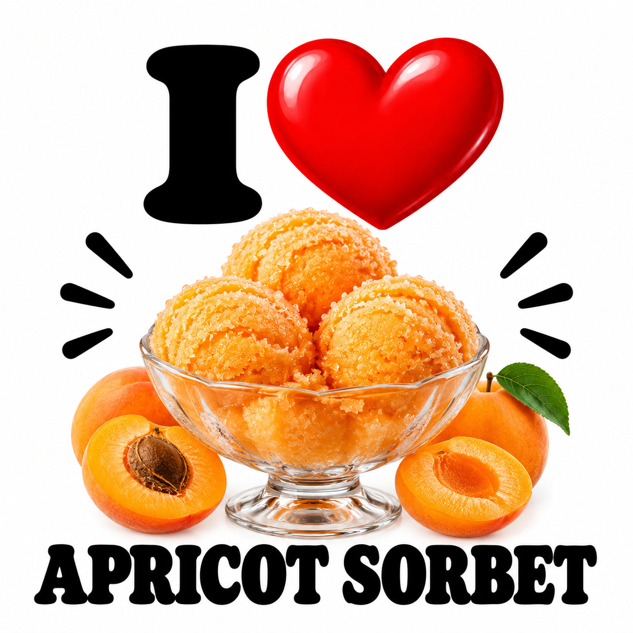 I Love Apricot Sorbet teddy bear - image 4