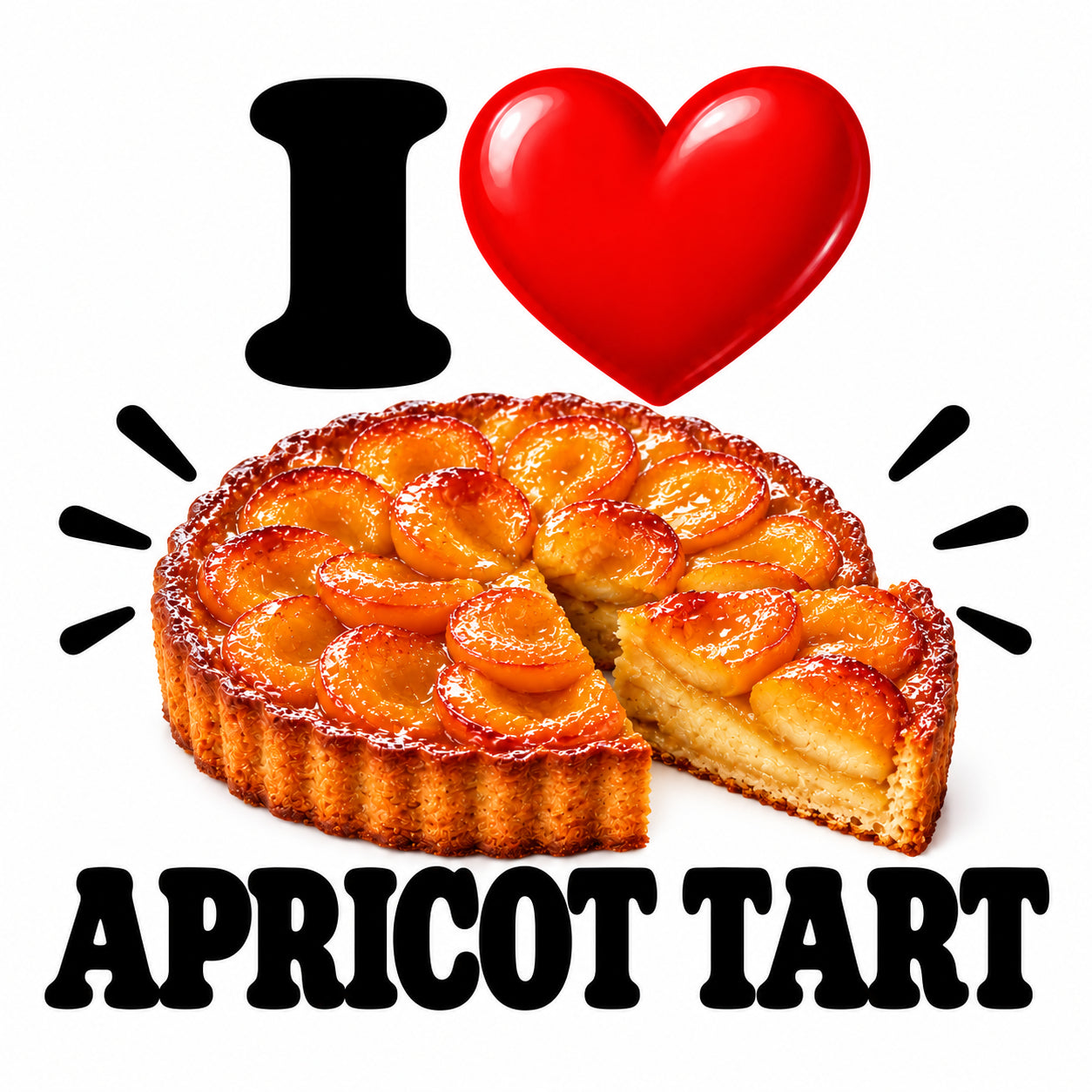 I Love Apricot Tart teddy bear - image 4