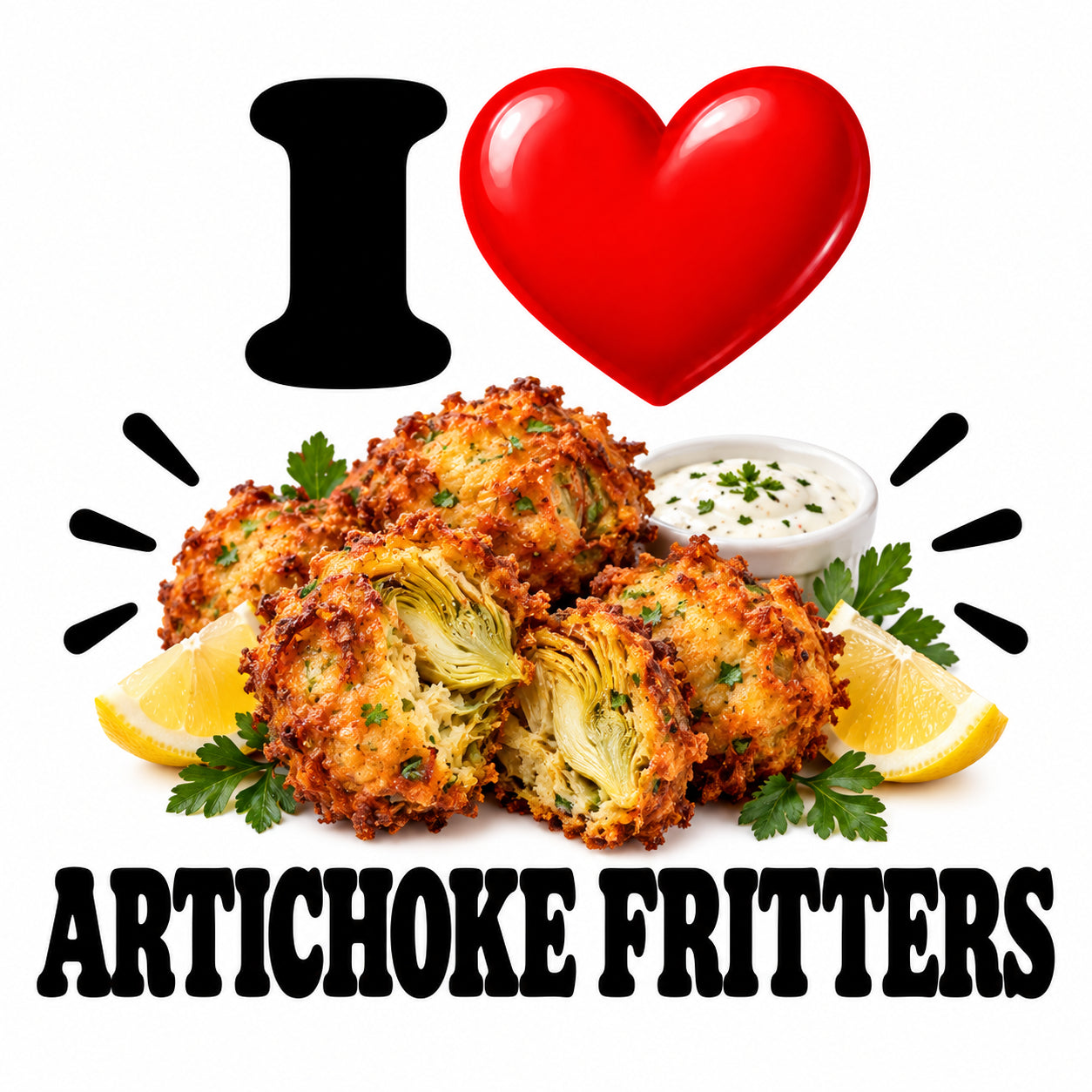 I Love Artichoke Fritters teddy bear - image 4