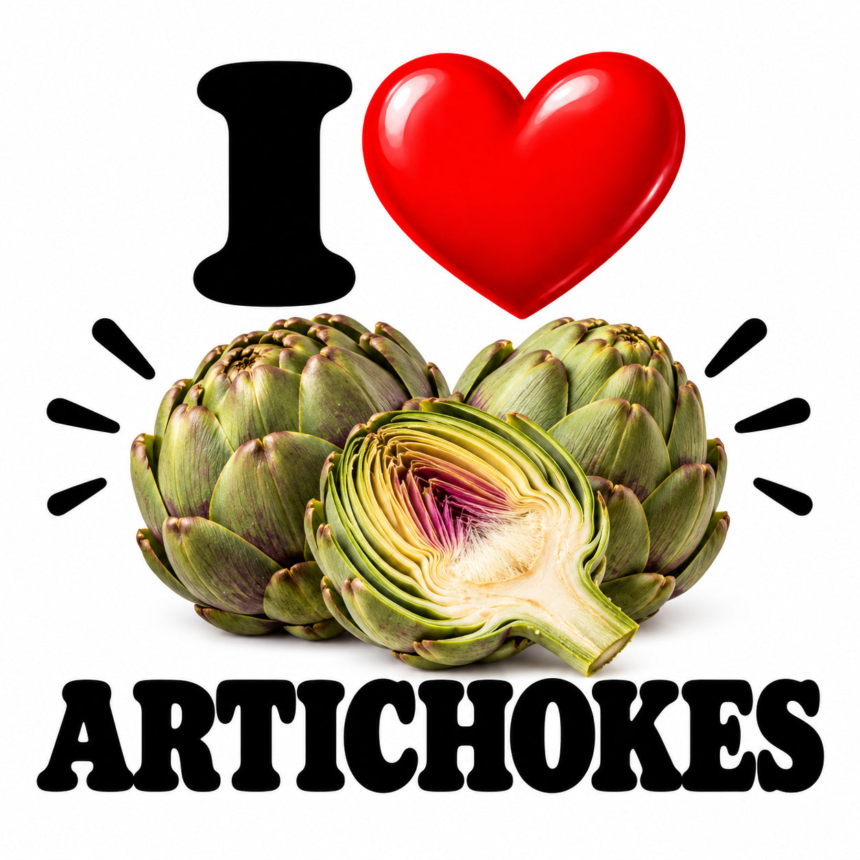 I Love Artichokes teddy bear - image 4