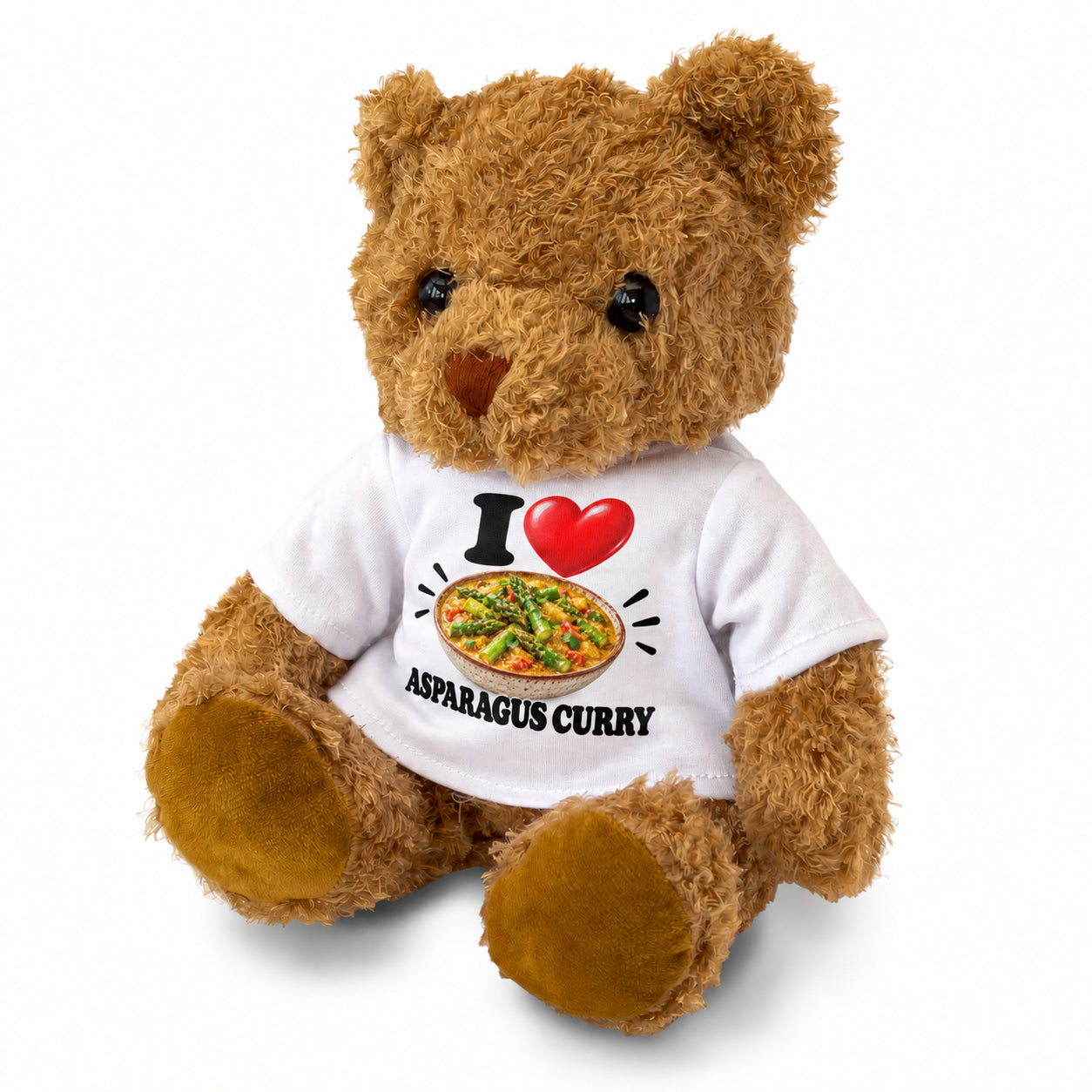 I Love Asparagus Curry teddy bear
