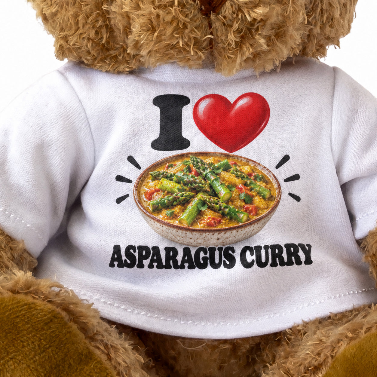 I Love Asparagus Curry teddy bear - image 3