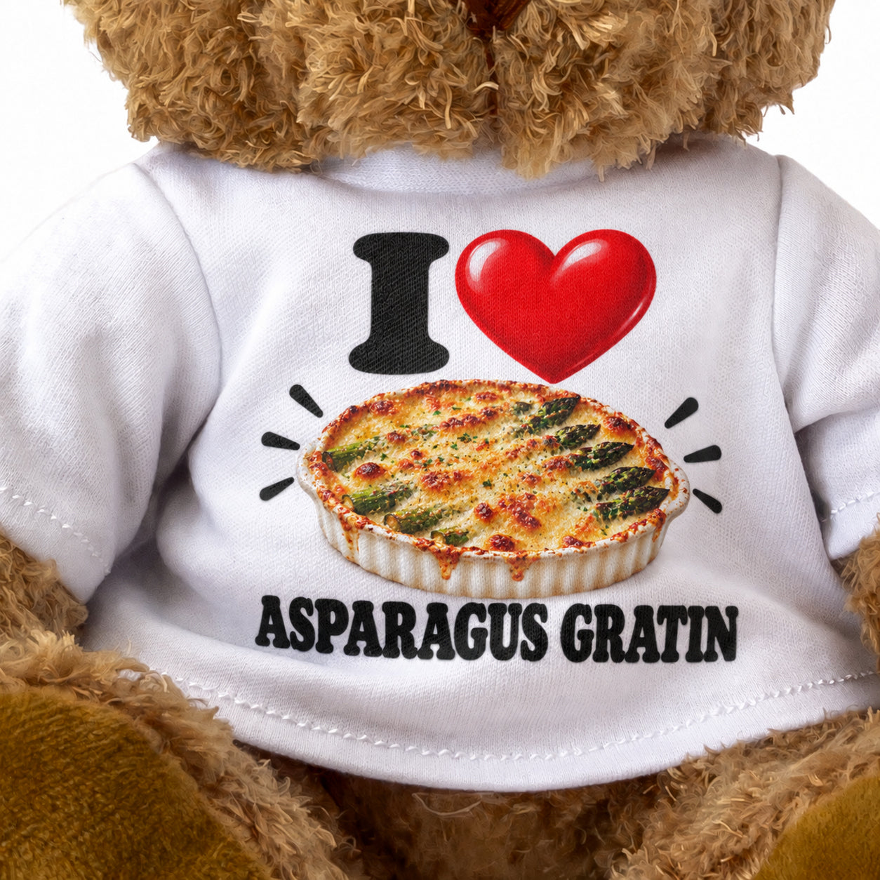I Love Asparagus Gratin teddy bear - image 3