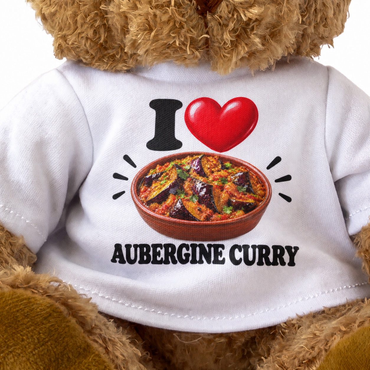 I Love Aubergine Curry teddy bear - image 3