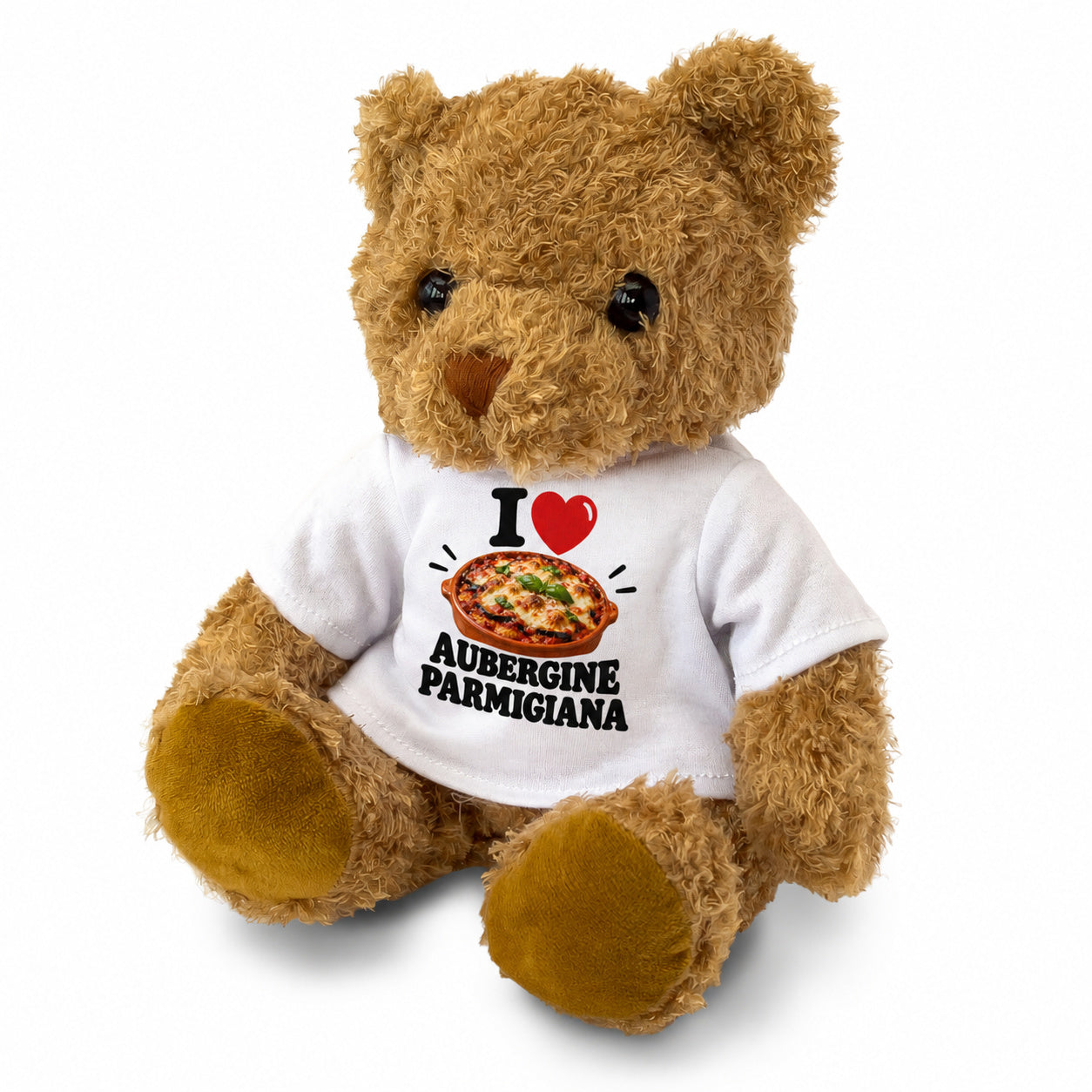 I Love Aubergine Parmigiana teddy bear