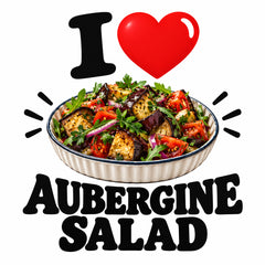 I Love Aubergine Salad teddy bear - image 4