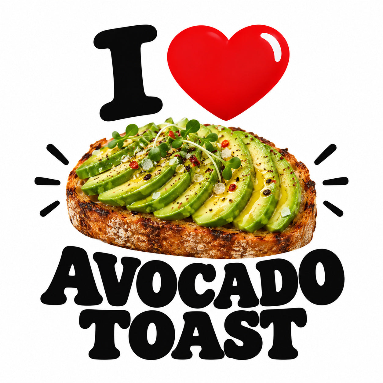 I Love Avocado Toast teddy bear - image 4