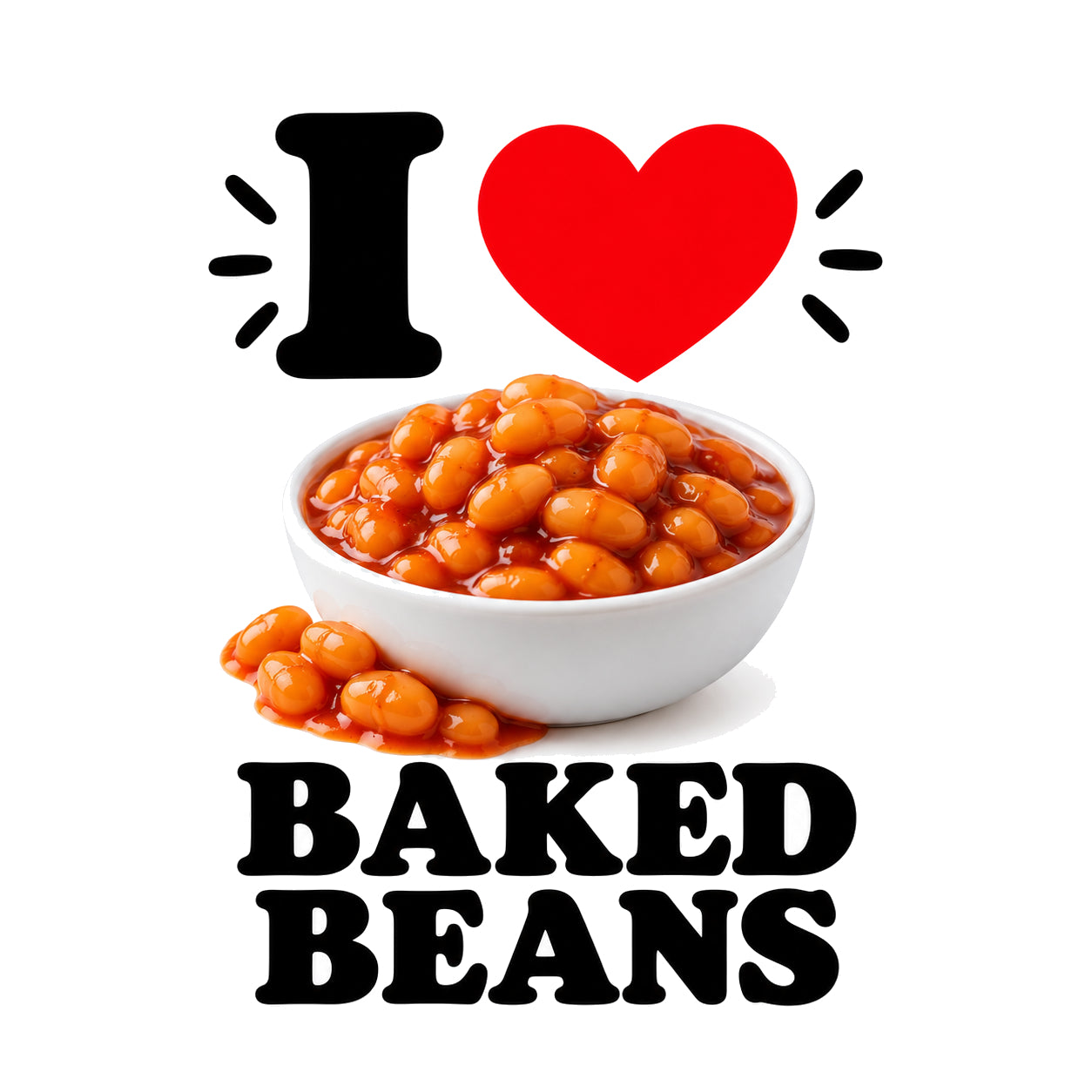I Love Baked Beans teddy bear - image 4