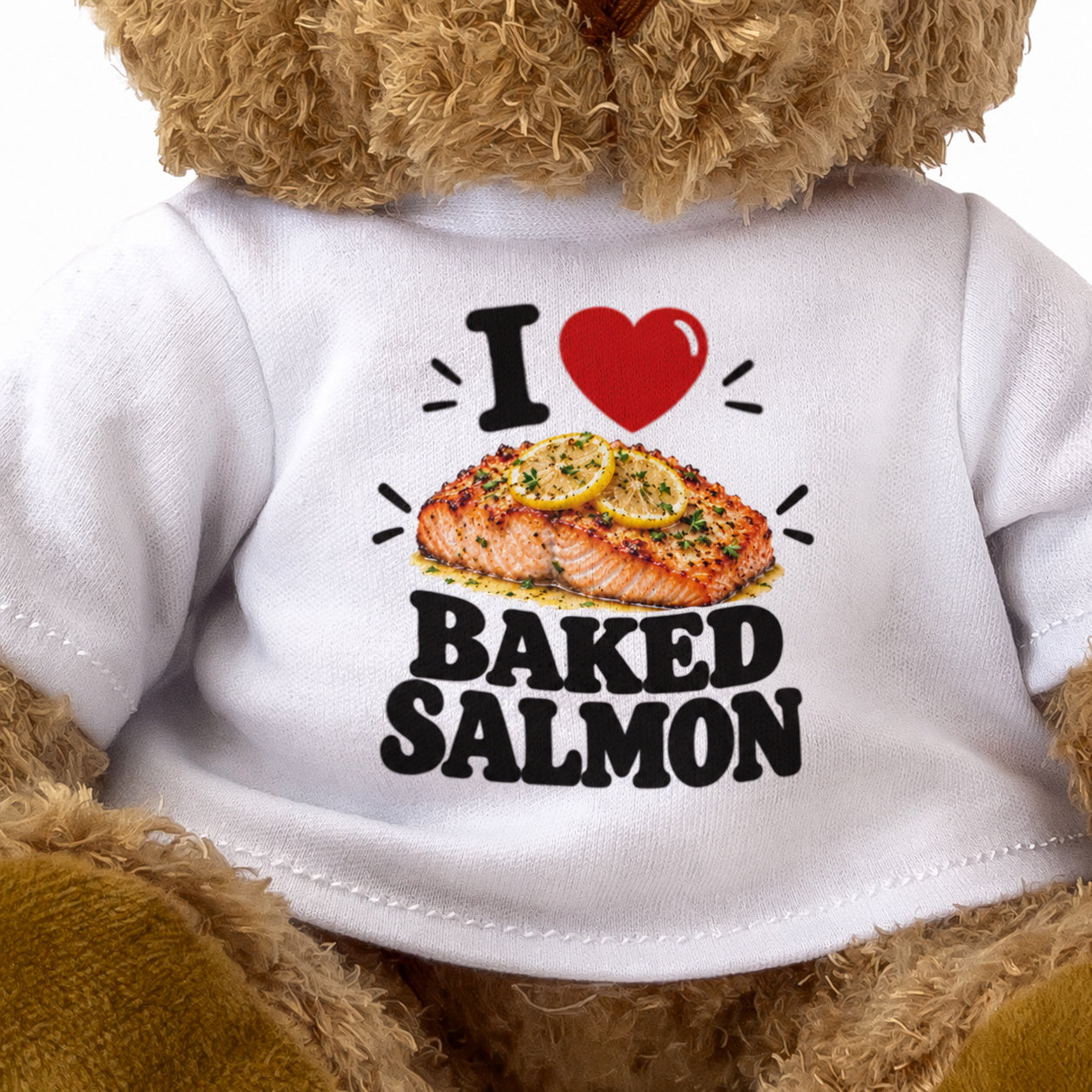 I Love Baked Salmon teddy bear - image 3