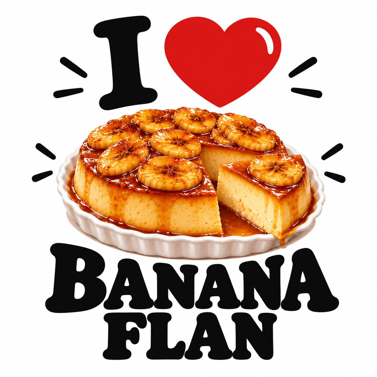 I Love Banana Flan teddy bear - image 4