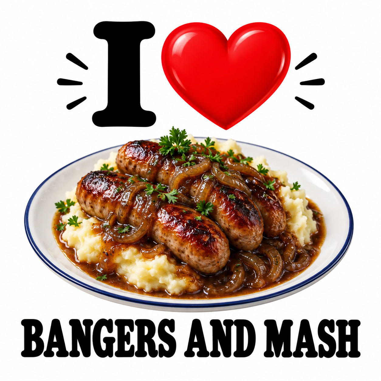 I Love Bangers And Mash teddy bear - image 4
