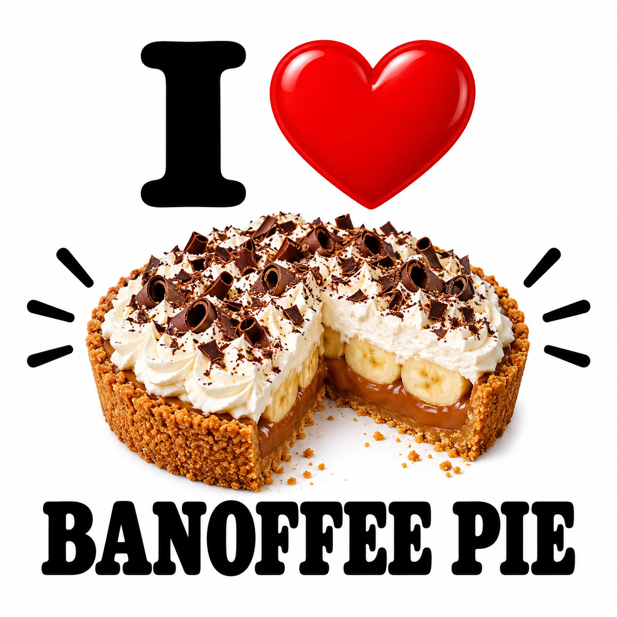 I Love Banoffee Pie teddy bear - image 4