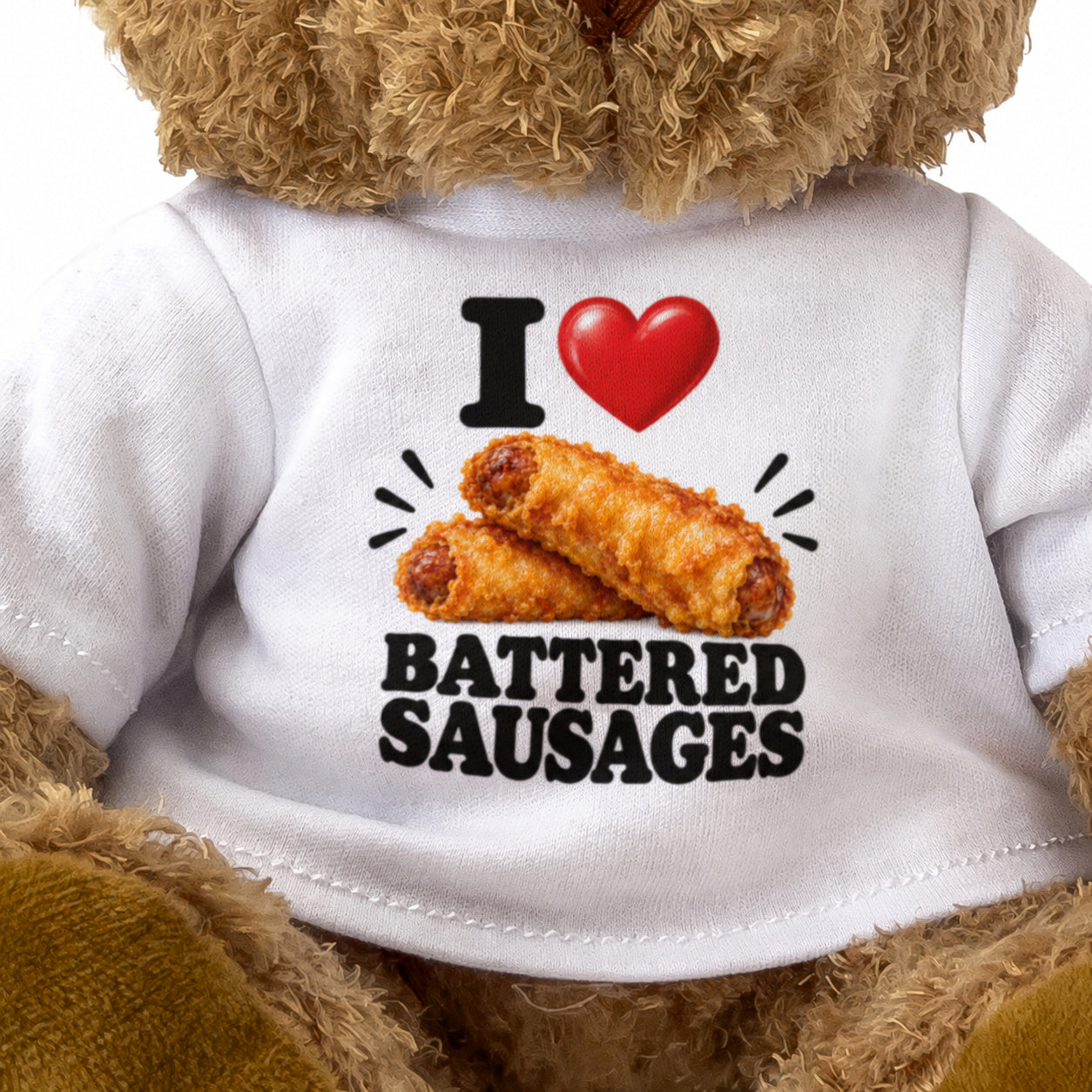 I Love Battered Sausages teddy bear - image 3