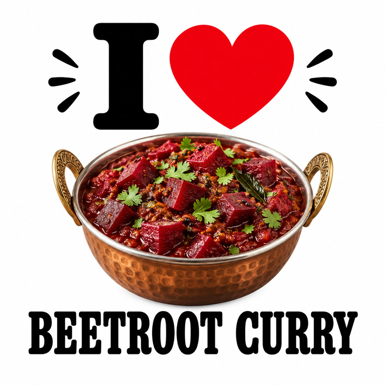 I Love Beetroot Curry teddy bear - image 4