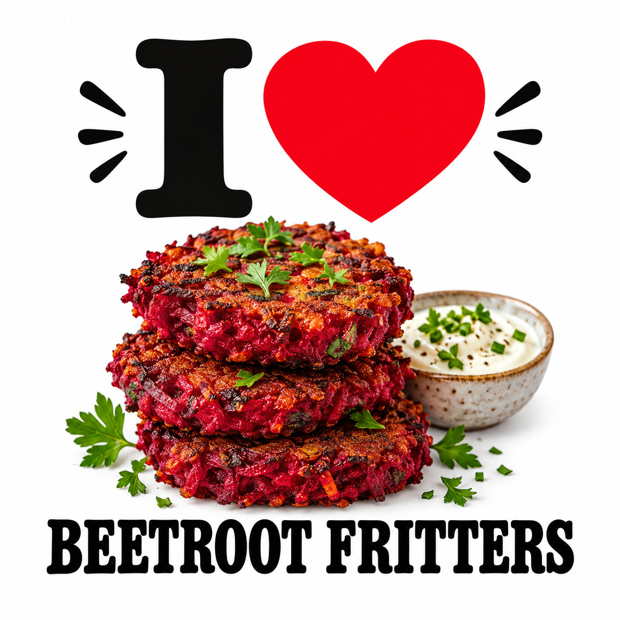 I Love Beetroot Fritters teddy bear - image 4