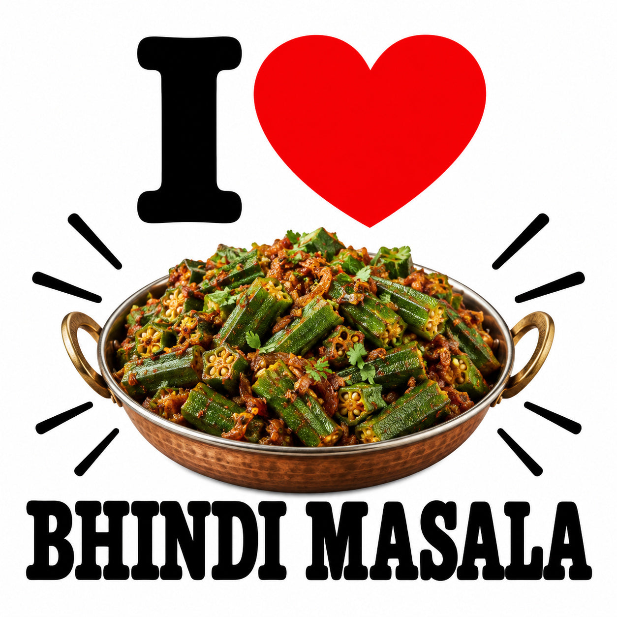 I Love Bhindi Masala teddy bear - image 4
