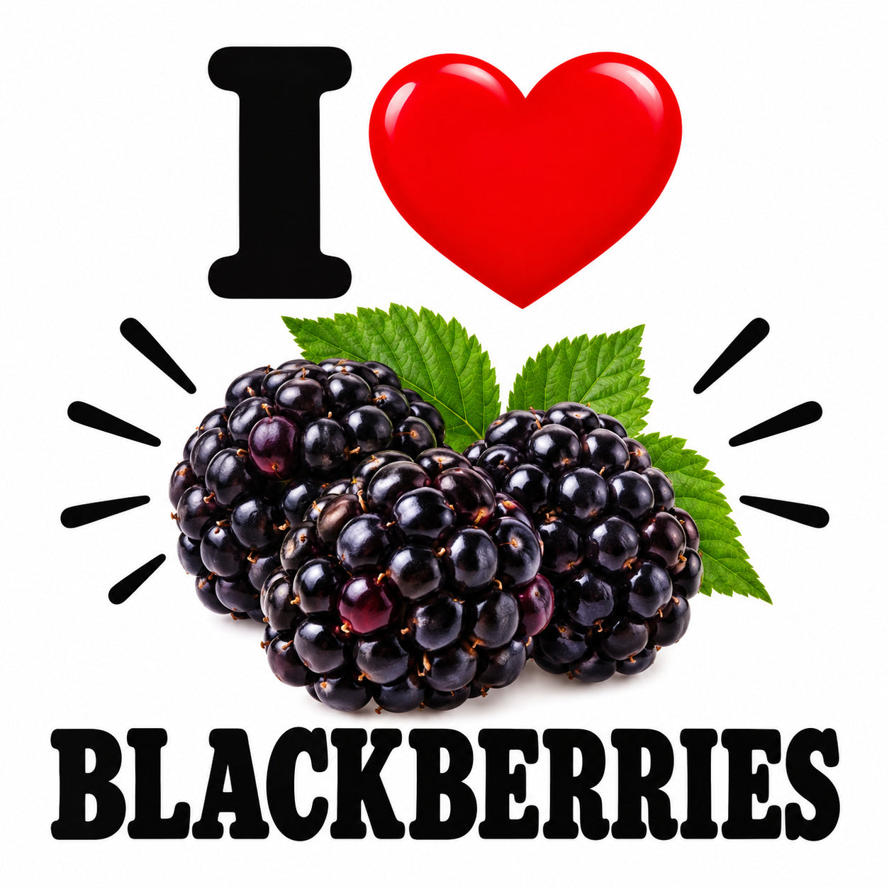 I Love Blackberries teddy bear - image 4