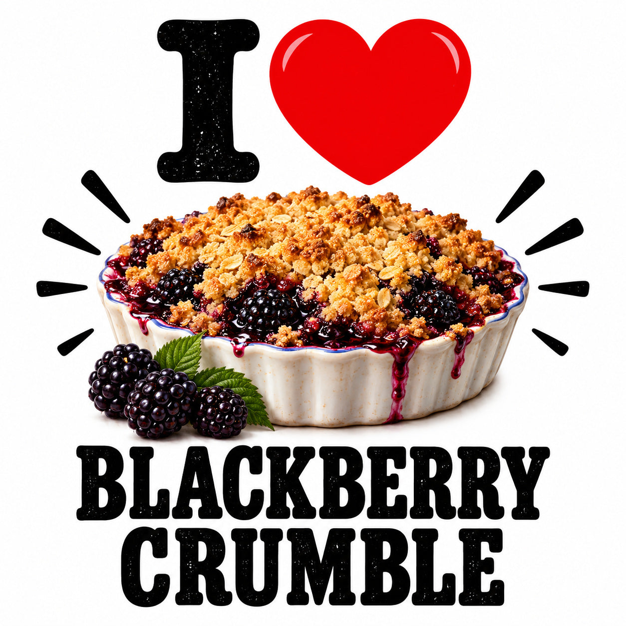 I Love Blackberry Crumble teddy bear - image 4