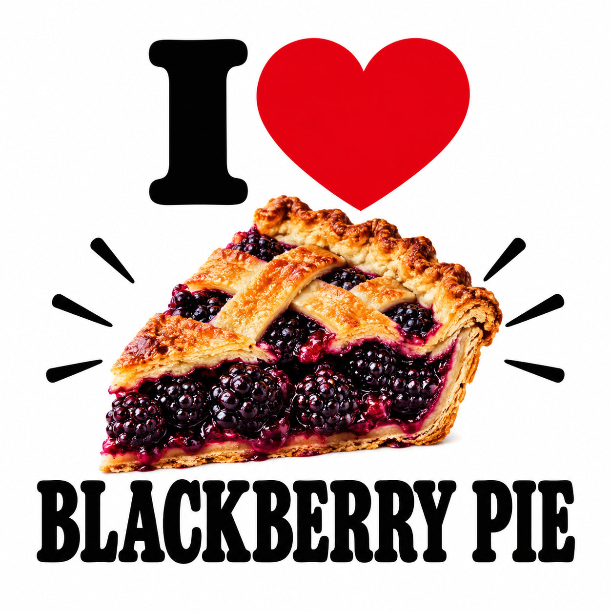 I Love Blackberry Pie teddy bear - image 4