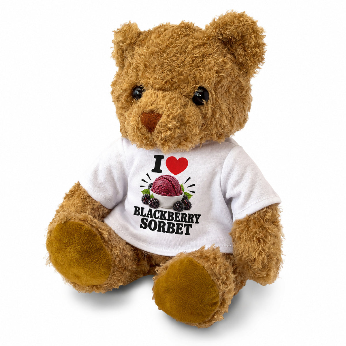 I Love Blackberry Sorbet teddy bear