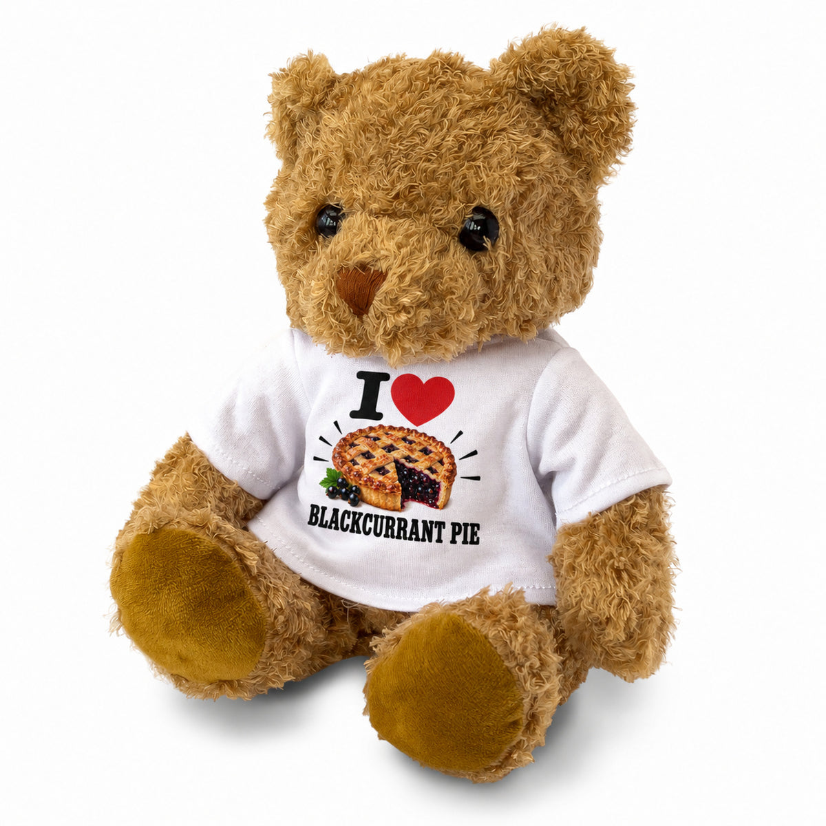 I Love Blackcurrant Pie teddy bear
