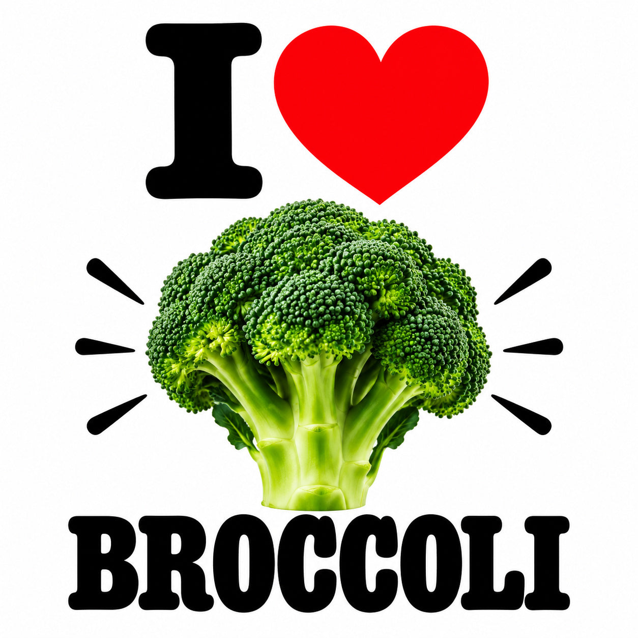 I Love Broccoli teddy bear - image 4