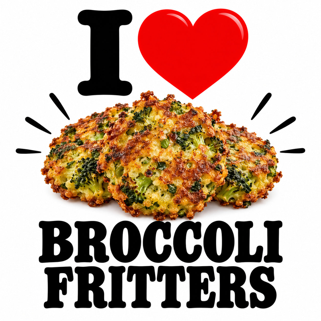 I Love Broccoli Fritters teddy bear - image 4